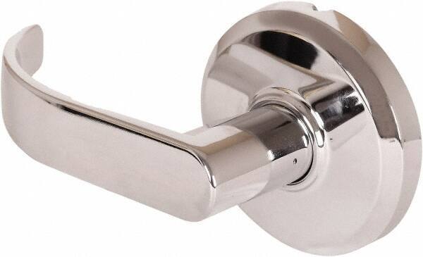 Stanley - Grade 2 Dummy Lever Lockset - 2-3/4" Back Set, Keyless Cylinder, Brass Alloy, Bright Chrome Finish - Apex Tool & Supply