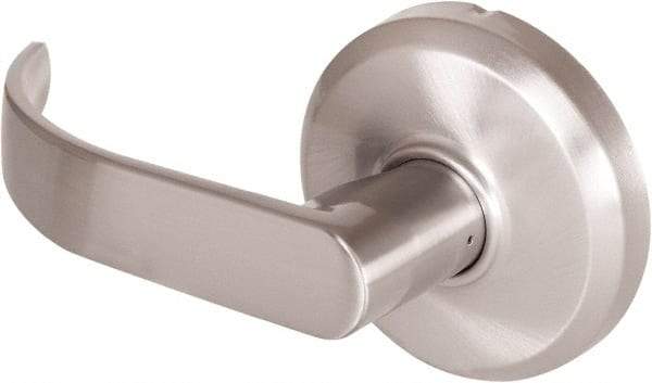 Stanley - Grade 2 Dummy Lever Lockset - 2-3/4" Back Set, Keyless Cylinder, Brass Alloy, Nickel Finish - Apex Tool & Supply