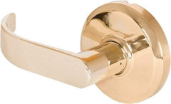 Stanley - Grade 2 Dummy Lever Lockset - 2-3/4" Back Set, Keyless Cylinder, Brass Alloy, Bright Brass Finish - Apex Tool & Supply