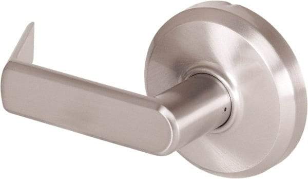 Stanley - Grade 2 Dummy Lever Lockset - 2-3/4" Back Set, Keyless Cylinder, Brass Alloy, Nickel Finish - Apex Tool & Supply