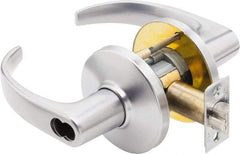 Best - Grade 1 Storeroom Lever Lockset - 2-3/4" Back Set, Key In Lever Cylinder, Brass Alloy, Satin Chrome Finish - Apex Tool & Supply