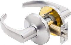 Best - Grade 1 Passage Lever Lockset - 2-3/4" Back Set, Keyless Cylinder, Brass Alloy, Satin Chrome Finish - Apex Tool & Supply