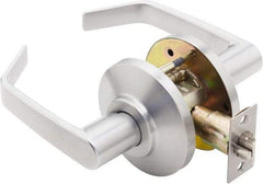 Best - Grade 2 Passage Lever Lockset - 2-3/4" Back Set, Keyless Cylinder, Brass Alloy, Satin Chrome Finish - Apex Tool & Supply