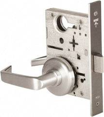Best - Grade 1 Passage Lever Lockset - 2-3/4" Back Set, Keyless Cylinder, Brass Alloy, Satin Chrome Finish - Apex Tool & Supply