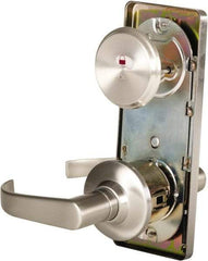 Stanley - Grade 2 Passage Lever Lockset - 2-3/4" Back Set, Keyless Cylinder, Brass Alloy, Nickel Finish - Apex Tool & Supply
