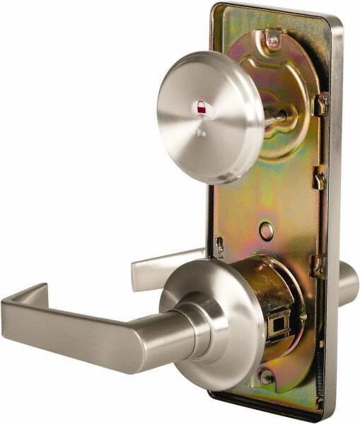 Stanley - Grade 2 Passage Lever Lockset - 2-3/4" Back Set, Keyless Cylinder, Brass Alloy, Nickel Finish - Apex Tool & Supply