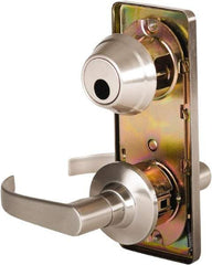 Stanley - Grade 2 Passage Lever Lockset - 2-3/4" Back Set, Keyless Cylinder, Brass Alloy, Nickel Finish - Apex Tool & Supply