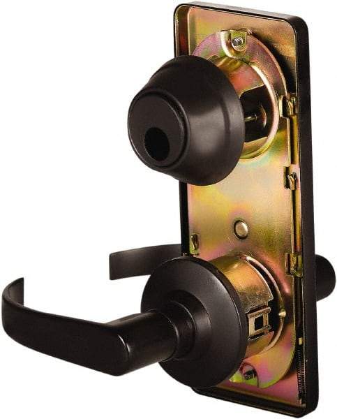 Stanley - Grade 2 Passage Lever Lockset - 2-3/4" Back Set, Keyless Cylinder, Brass Alloy, Oil Rubbed Bronze Finish - Apex Tool & Supply