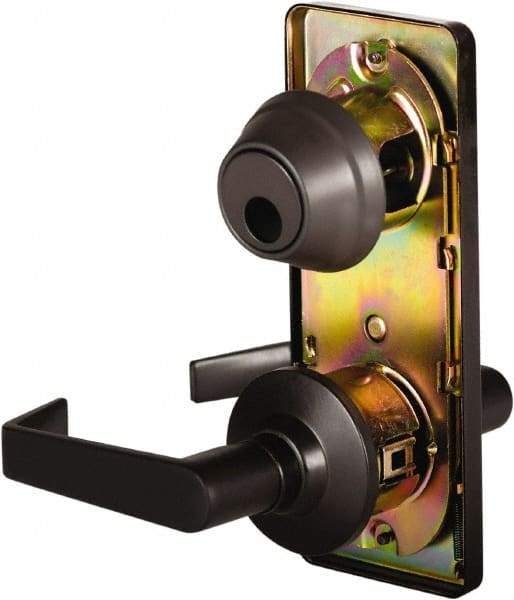 Stanley - Grade 2 Passage Lever Lockset - 2-3/4" Back Set, Keyless Cylinder, Brass Alloy, Oil Rubbed Bronze Finish - Apex Tool & Supply