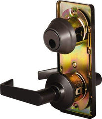 Stanley - Grade 2 Passage Lever Lockset - 2-3/4" Back Set, Keyless Cylinder, Brass Alloy, Oil Rubbed Bronze Finish - Apex Tool & Supply
