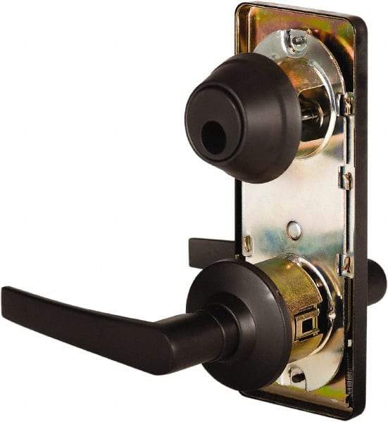 Stanley - Grade 2 Passage Lever Lockset - 2-3/4" Back Set, Keyless Cylinder, Brass Alloy, Oil Rubbed Bronze Finish - Apex Tool & Supply