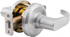 Stanley - Grade 1 Passage Lever Lockset - 2-3/4" Back Set, Keyless Cylinder, Brass Alloy, Satin Chrome Finish - Apex Tool & Supply