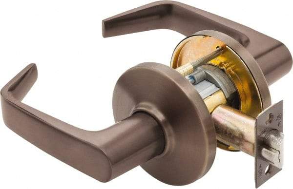 Best - Grade 1 Entrance Lever Lockset - 2-3/4" Back Set, Key In Lever Cylinder, Brass Alloy, Oil Rubbed Bronze Finish - Apex Tool & Supply