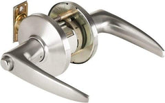 Best - Grade 1 Passage Lever Lockset - 2-3/4" Back Set, Keyless Cylinder, Brass Alloy, Satin Chrome Finish - Apex Tool & Supply