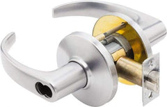 Best - Grade 1 Security Lever Lockset - 2-3/4" Back Set, Key In Lever Cylinder, Brass Alloy, Satin Chrome Finish - Apex Tool & Supply