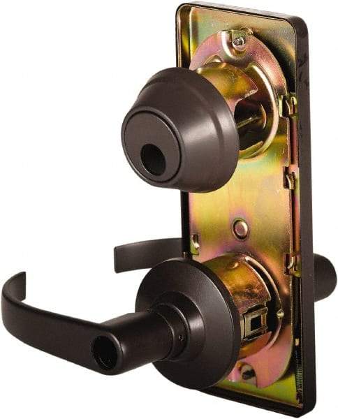 Stanley - Grade 2 Entry Lever Lockset - 2-3/4" Back Set, Key In Lever Cylinder, Brass Alloy, Oil Rubbed Bronze Finish - Apex Tool & Supply