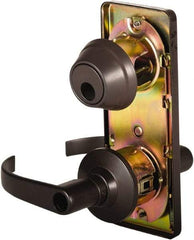Stanley - Grade 2 Entry Lever Lockset - 2-3/4" Back Set, Key In Lever Cylinder, Brass Alloy, Oil Rubbed Bronze Finish - Apex Tool & Supply