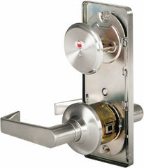 Stanley - Grade 2 Passage Lever Lockset - 2-3/4" Back Set, Keyless Cylinder, Brass Alloy, Satin Chrome Finish - Apex Tool & Supply