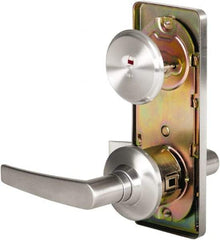 Stanley - Grade 2 Passage Lever Lockset - 2-3/4" Back Set, Keyless Cylinder, Brass Alloy, Satin Chrome Finish - Apex Tool & Supply