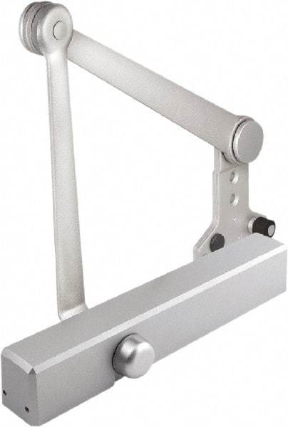 Stanley - 12-1/4" Closer Body Length, Multi-Size Closer Manual Damper - Painted Aluminum Finish, Reversible - Apex Tool & Supply