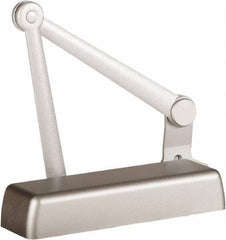 Stanley - 11-1/4" Closer Body Length, Multi-Size Closer Manual Damper - Painted Aluminum Finish, Reversible - Apex Tool & Supply