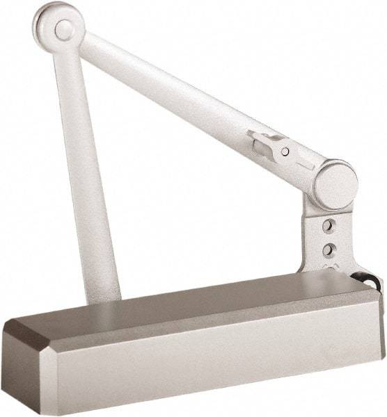 Stanley - 11-1/4" Closer Body Length, Multi-Size Closer Manual Damper - Painted Aluminum Finish, Reversible - Apex Tool & Supply
