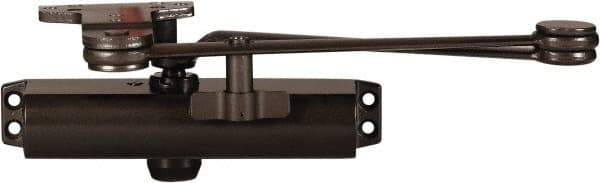 Stanley - 9-3/4" Closer Body Length, Multi-Size Closer Manual Damper - Painted Aluminum Finish, Reversible - Apex Tool & Supply