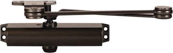 Stanley - 9-3/4" Closer Body Length, Multi-Size Closer Manual Damper - Painted Aluminum Finish, Reversible - Apex Tool & Supply