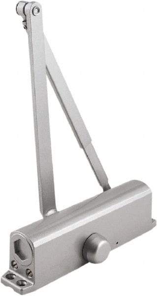 Stanley - 9-3/4" Closer Body Length, Multi-Size Closer Manual Damper - Painted Aluminum Finish, Reversible - Apex Tool & Supply