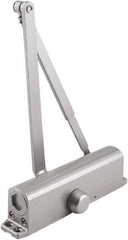 Stanley - 9-3/4" Closer Body Length, Multi-Size Closer Manual Damper - Painted Aluminum Finish, Reversible - Apex Tool & Supply