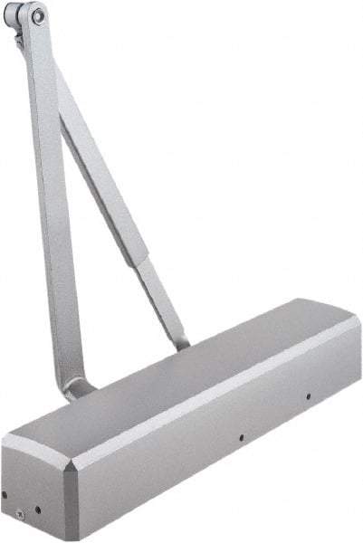 Stanley - Multisized Power Operated Damper - Multimount, Reversible Hand, Painted Aluminum Finish - Apex Tool & Supply