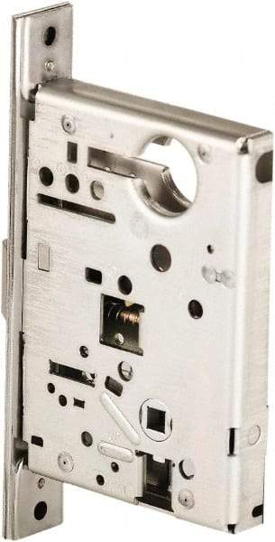 Stanley - Grade 1 Storeroom Lever Lockset - 2-3/4" Back Set, Best SFIC Cylinder, Brass Alloy, Satin Chrome Finish - Apex Tool & Supply