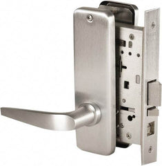Stanley - Grade 1 Office Lever Lockset - 2-3/4" Back Set, Best SFIC Cylinder, Brass Alloy, Satin Chrome Finish - Apex Tool & Supply