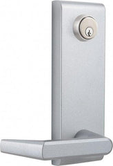 Precision - 8" OAL Nonhanded Flatbar - 32 to 36" Door Width, Painted Aluminum Finish, Grade 1, Stanley Commercial Hardware - Apex Tool & Supply