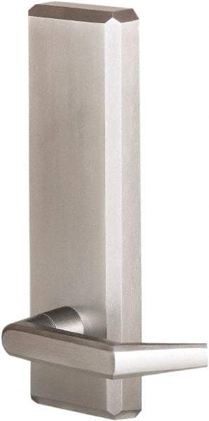 Precision - 10" OAL Nonhanded Flatbar - 32 to 36" Door Width, Satin Chrome Finish, Grade 1, Stanley Commercial Hardware - Apex Tool & Supply