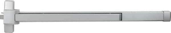 Precision - 36" OAL Nonhanded Fire Rated Flatbar - 32 to 36" Door Width, Painted Aluminum Finish, Grade 1, Stanley Commercial Hardware - Apex Tool & Supply