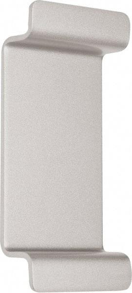 Precision - 6" OAL Reversible Unrated Flatbar - 32 to 36" Door Width, Painted Aluminum Finish, Grade 1, Reliant Series - Apex Tool & Supply