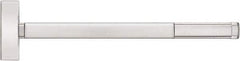 Precision - 36" OAL Reversible Unrated Flatbar - 32 to 36" Door Width, Satin Stainless Steel Finish, Grade 1, 2100 Series - Apex Tool & Supply