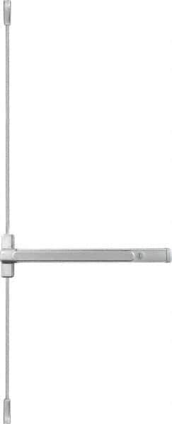 Precision - 36" OAL Nonhanded Flatbar - 32 to 36" Door Width, Painted Aluminum Finish, Grade 1, Stanley Commercial Hardware - Apex Tool & Supply