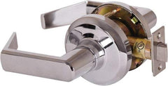 Stanley - Grade 1 Passage Lever Lockset - 2-3/4" Back Set, Keyless Cylinder, Brass Alloy, Bright Chrome Finish - Apex Tool & Supply