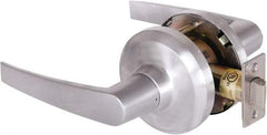 Stanley - Grade 1 Passage Lever Lockset - 2-3/4" Back Set, Keyless Cylinder, Brass Alloy, Satin Chrome Finish - Apex Tool & Supply