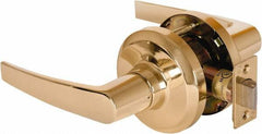 Stanley - Grade 1 Passage Lever Lockset - 2-3/4" Back Set, Keyless Cylinder, Brass Alloy, Bright Brass Finish - Apex Tool & Supply