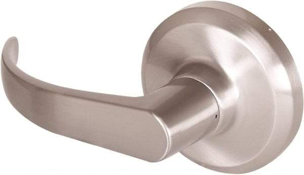 Stanley - Grade 1 Dummy Lever Lockset - 2-3/4" Back Set, Keyless Cylinder, Brass Alloy, Satin Nickel Finish - Apex Tool & Supply