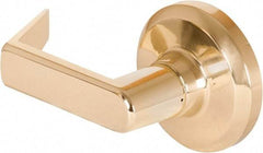 Stanley - Grade 1 Dummy Lever Lockset - 2-3/4" Back Set, Keyless Cylinder, Brass Alloy, Bright Brass Finish - Apex Tool & Supply