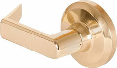 Stanley - Grade 1 Dummy Lever Lockset - 2-3/4" Back Set, Keyless Cylinder, Brass Alloy, Bright Brass Finish - Apex Tool & Supply