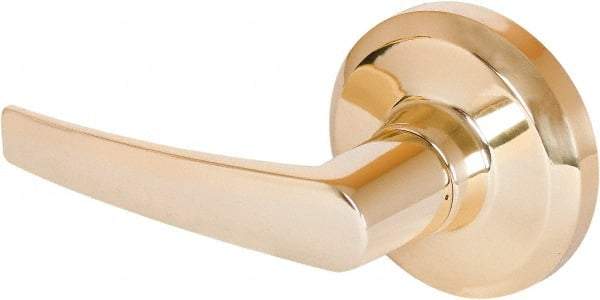 Stanley - Grade 1 Dummy Lever Lockset - 2-3/4" Back Set, Keyless Cylinder, Brass Alloy, Bright Brass Finish - Apex Tool & Supply