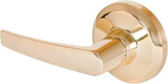 Stanley - Grade 1 Dummy Lever Lockset - 2-3/4" Back Set, Keyless Cylinder, Brass Alloy, Bright Brass Finish - Apex Tool & Supply