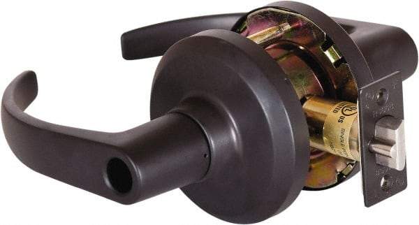 Stanley - Grade 1 Entrance Lever Lockset - 2-3/4" Back Set, Key In Lever Cylinder, Brass Alloy, Oil Rubbed Bronze Finish - Apex Tool & Supply