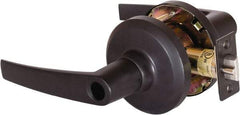 Stanley - Grade 1 Entrance Lever Lockset - 2-3/4" Back Set, Key In Lever Cylinder, Brass Alloy, Oil Rubbed Bronze Finish - Apex Tool & Supply