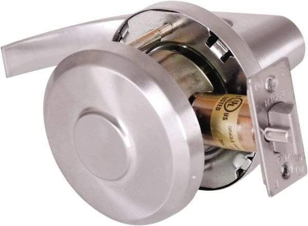 Stanley - Grade 1 Communicating Lever Lockset - 2-3/4" Back Set, Key In Lever Cylinder, Brass Alloy, Satin Chrome Finish - Apex Tool & Supply
